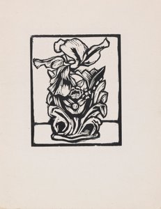 Iris y jarrón de Roger Fry