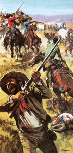 Los apaches atacan a los refugiados de Santa Rita de Roger Payne