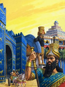 Babilonia la Poderosa (gouache sobre papel)