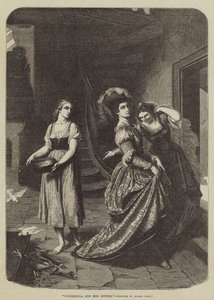 Cenicienta y sus hermanas (grabado) de Roger Payne