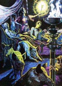Circe transforma a los marineros en cerdos de Roger Payne