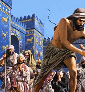 Los últimos días de la grandeza, de "Babilonia la poderosa" (gouache sobre papel)