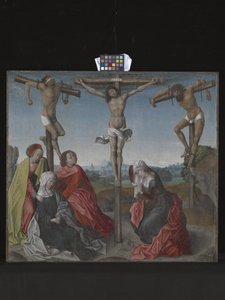 Crucifixión (óleo sobre madera) de Rogier van der Weyden