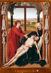 Piedad. Pintura de Rogier van der Weyden (ca. 1400-1464) 1435-1438. Granada, Capilla Real, España de Rogier van der Weyden