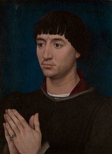 Retrato de Jean Gros (anverso); Escudo de Jean Gros (reverso) de Rogier van der Weyden