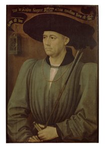 Retrato de un juez de torneo (óleo sobre tabla) de Rogier van der Weyden