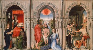 Tríptico del Bautista de Rogier van der Weyden (1399-1464)