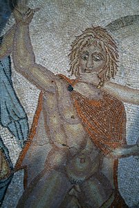 Rapto de Hylas por las Ninfas, mosaico en la Casa de Venus en la ciudad romana de Volubilis