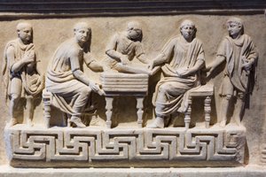 Altar de los Escribas (mármol) de Roman