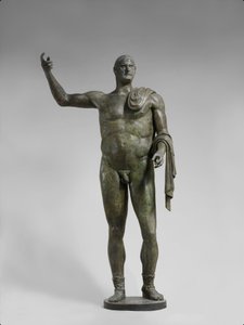 Estatua de bronce del emperador Treboniano Galo, 251-253 d.C. (bronce)