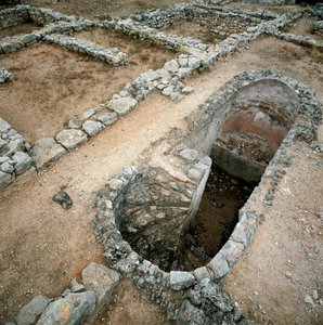 Cisterna de la ciudad grecorromana de Ampurias (Empuries), siglo II a.C. (foto)