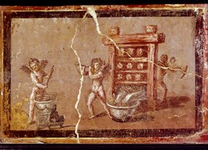 Cupidos trabajando (fresco)