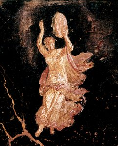 Bailarina con pandereta (fresco) de Roman
