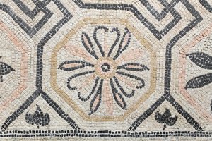 Motivo geométrico de la domus de Via san Rocchino, siglo II d.C. (mosaico) de Roman