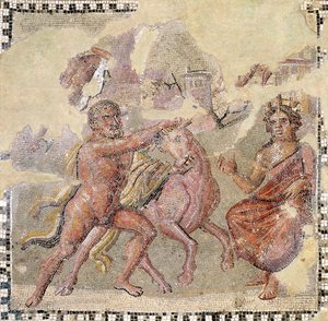 Heracles con el toro cretense, Ostia de Roman