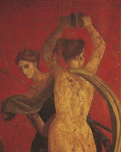 Ritos de iniciación del culto de Dionisio, fresco de la Villa de los Misterios