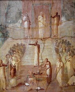 Ceremonia isiaca, c.60-80 d.C. de Roman