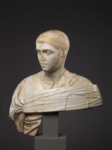 Busto de Mármol de Severo Alejandro, 230-235 D.C. de Roman