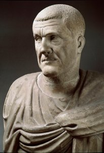 Estatua de mármol del emperador Maximino el Tracio (173-238) - Roma, Museos Capitolinos de Roman