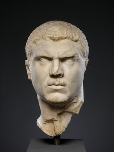 Retrato de mármol del emperador Caracalla de Roman
