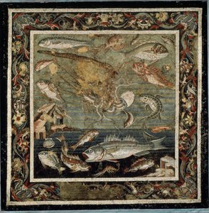 Vida marina (mosaico) de Roman