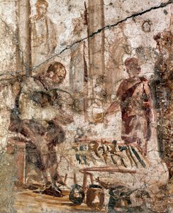Mercader en el foro de Roman