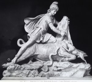 Mitra matando al toro, la representación del culto mitraico de Roman
