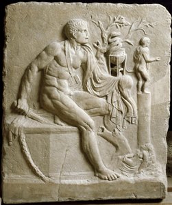 Orestes consultando el oráculo de Apolo en Delfos de Roman