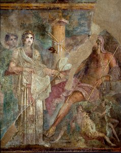 Arte romano: El matrimonio de Zeus y Hera en el Monte Ida de Roman
