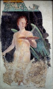 Arte romano: fresco del genio alado de Pompeya - Finales del siglo I a.C. de Roman