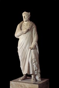 Arte grecorromano: Escultura del emperador romano Juliano el Apóstata (331 - 363) (siglo IV d.C.)