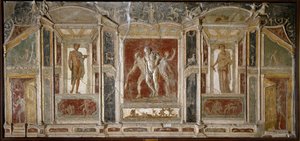 Arte romano: grupo dionisíaco. Siglo I. De Pompeya. Nápoles, Museo Arqueológico Nacional de Roman
