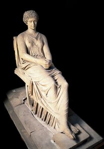 Arte romano: estatua de Agripina la Mayor (14 a.C.-33 d.C.) de Roman