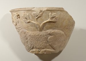 Fragmento de sarcófago, siglo III de Roman