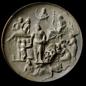 Patera de plata de Aquilea con una alegoría de la fertilidad de Roman