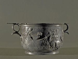 Skyphos de plata, siglo II a.C. de Roman