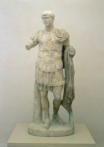 Estatua del emperador Trajano (c.53-117) Periodo Antonino, c.120 AD de Roman