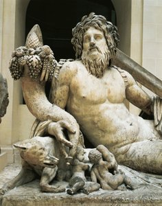 Estatua que representa el río Tíber