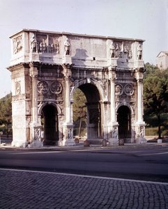 El Arco de Constantino en Roma de Roman