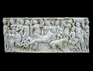 El triunfo indio de Dionisio, 180-195 d.C. de Roman