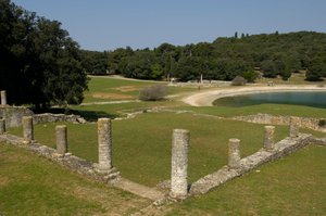 La villa romana en la Bahía de Verige, Brijuni, Croacia de Roman