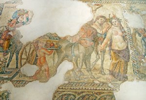 La Procesión Triunfal de Dionisos, Casa de Aion, Pafos, Chipre de Roman