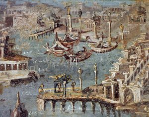 La ciudad y el puerto de Pozzuoli (fresco)