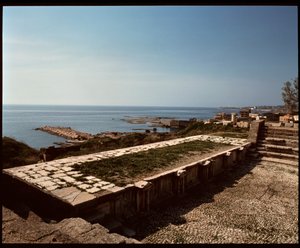 Vista del teatro romano, 218 d.C.