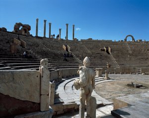Vista del teatro de Roman