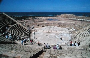Vista del teatro de Roman