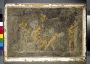 Pintura mural, Pompeya, romana, siglo I