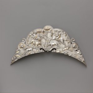 Mango de plata de un gran plato, siglos II-III d.C. de Roman Imperial Period