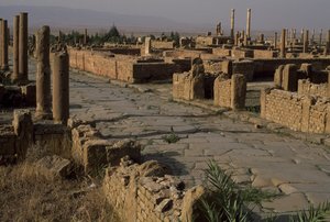 Vista de una calle, Alto Imperio (27 a.C.-395 d.C.) de Roman Imperial Period