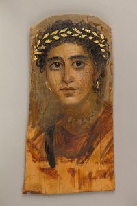 Retrato de una joven en rojo, 90-120 d.C. de Roman Period Egyptian